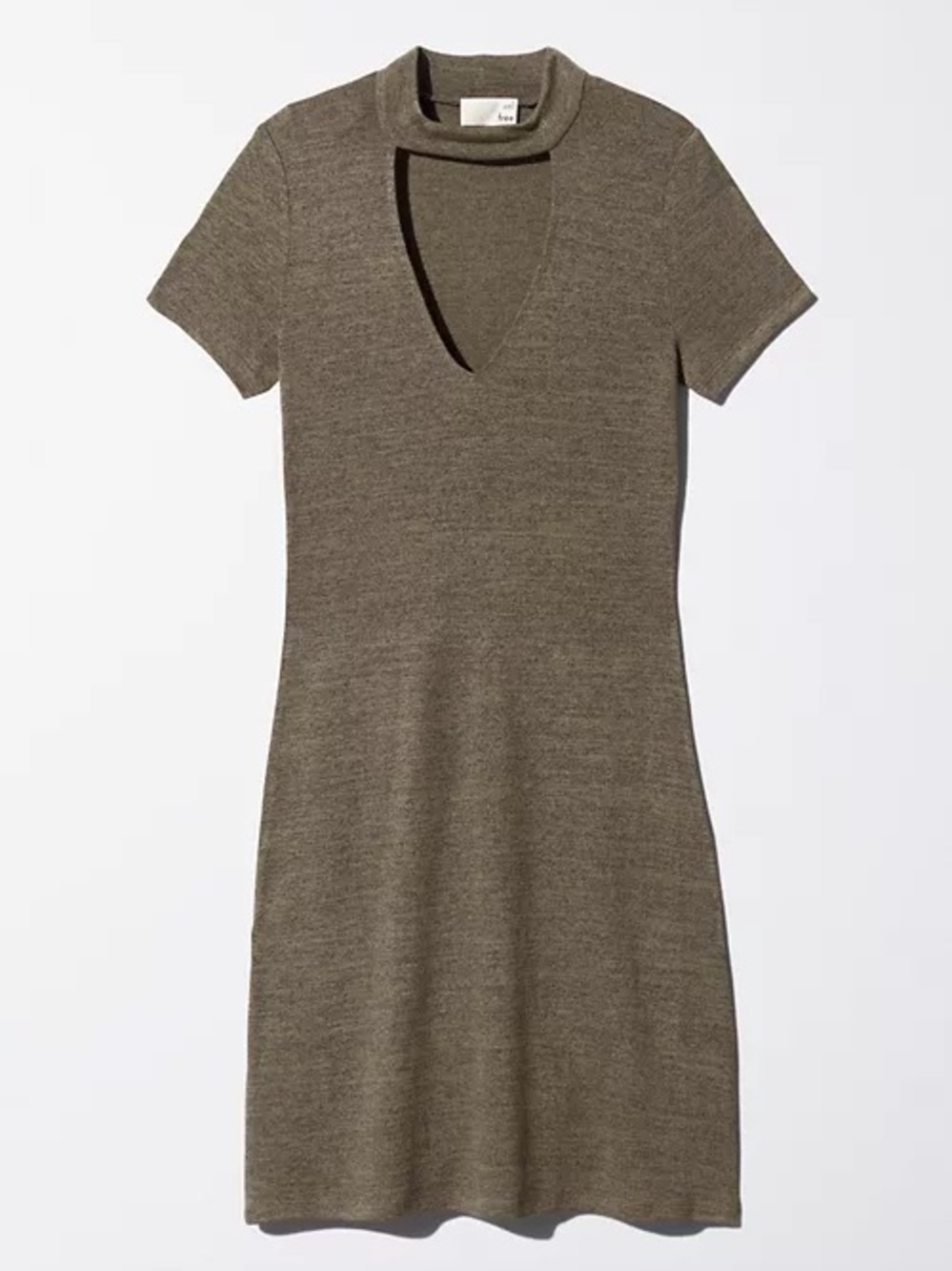 Aritzia Wilfred Free Women's Olive Green Mini Dress